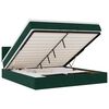 vidaXL Ottoman bed met matras 160x200cm fluweel donkergroen
