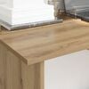 vidaXL Bureau met lade Artisan Eiken 100 x 50 x 76 cm Bewerkt hout