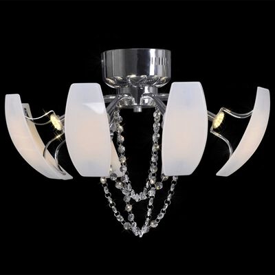 LED Plafondlamp met kristallen kroonluchter, 52 cm Diameter