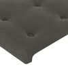vidaXL Boxspring met matras en LED fluweel donkergrijs 120x200 cm