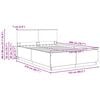 vidaXL Bedframe met hoofdeinde Zwart 150 x 200 cm Bewerkt hout
