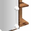 vidaXL Spiegelkast met LED-verlichting 70x16,5x60 cm oud houtkleurig