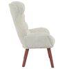vidaXL Fauteuil Crème 69 x 74 x 93 cm Fluweel