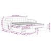 vidaXL Slaapbank met onderschuifbed en lades 100x200 cm fluweel geel