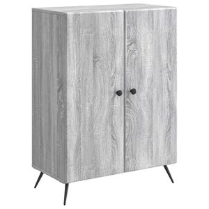 vidaXL Dressoir Grijs sonoma 66 x 34,5 x 90 cm Bewerkt hout