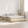 vidaXL Opbergbedframe met lade Sonoma Eiken 200 cm Bewerkt hout
