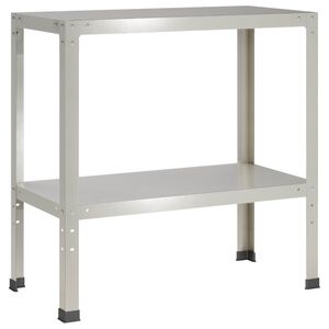 vidaXL Planttafel 100 x 40 x 80 cm Roestvrij staal zilver