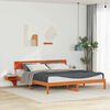 vidaXL Bedframe Wasbruin 180 x 200 cm Massief grenenhout