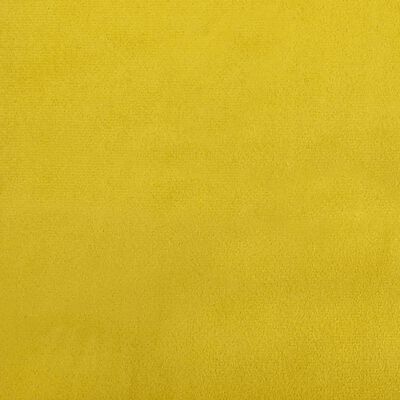 vidaXL Slaapbank met matras 80x200 cm fluweel geel