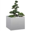 vidaXL Plantenbak 100x100x80 cm gegalvaniseerd staal