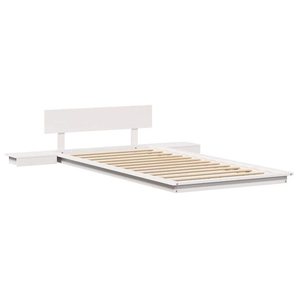vidaXL Bedframe Wit 90 x 190 cm Hout