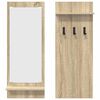 vidaXL Wandgemonteerde kapstok met plank Sonoma eiken 70 x 10 x 90 cm