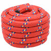 vidaXL Boottouw 6 mm 5 m Rood