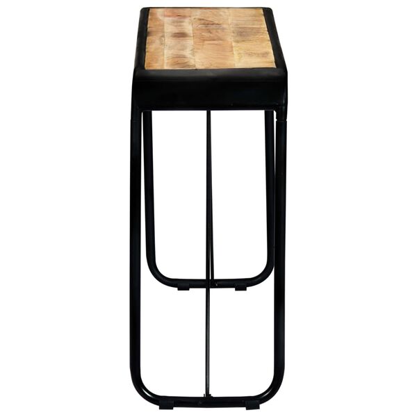 vidaXL Wandtafel 140x35x76 cm massief ruw mangohout