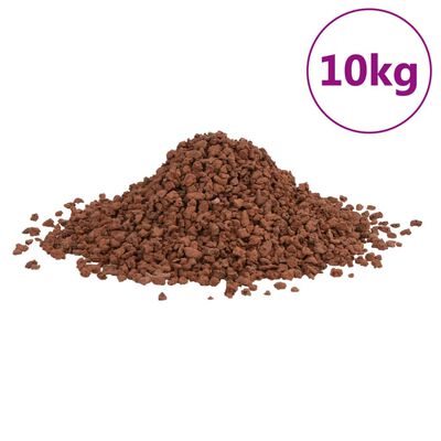 vidaXL Lavastenen 10 kg 5-8 mm rood