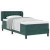 vidaXL Boxspringbed met hoofdeinde Donkergroen 90 x 190 cm Fluweel