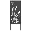vidaXL Tuin Privacy Screen Zwart 50 x 140 cm Koudgewalst staal