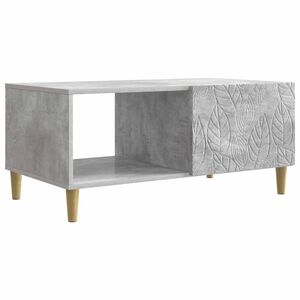 vidaXL Salontafel Betongrijs 90 x 50 x 40 cm Bewerkt hout