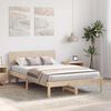 vidaXL Bedframe met hoofdeinde Naturel 120 x 200 cm Massief grenenhout