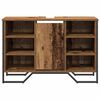 vidaXL Badkamertenk te kast Oud Hout 91 x 35 x 60 cm Bewerkt hout