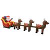 vidaXL Kerstdecoratie opblaasbaar kerstman en rendieren LED 490 cm