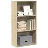 vidaXL Boekenkast 60x30x114 cm bewerkt hout sonoma eikenkleurig