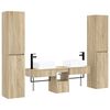 vidaXL Badkamermeubelset 5 st Sonoma Eiken 33 x 34,5 x 160 cm