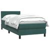 vidaXL Boxspring met matras fluweel donkergroen 80x210 cm