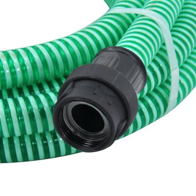 vidaXL Zuigslang met PVC koppelingen 1,1'' 4 m PVC groen