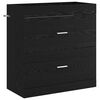 vidaXL Badkamer Onder Wasbak Kast Zwart eiken 78,5 x 37,5 x 81 cm