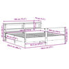 vidaXL Bedframe zonder matras massief grenenhout 180x200 cm