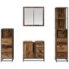 vidaXL Badkamermeubelset met lade 4 pcs Oud Hout Bewerkt hout