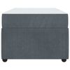 vidaXL Bedframe met matras Donkergrijs 100 x 200 cm Stof