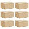 vidaXL Opbergbox 6 st Nonwoven stof 43 x 34 x 23 cm 33,6 L