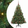 vidaXL Kunstkerstboom met 150 LED met standaard Groen 150 cm PE en PVC