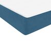 vidaXL Boxspring met matras fluweel donkerblauw 180x220 cm