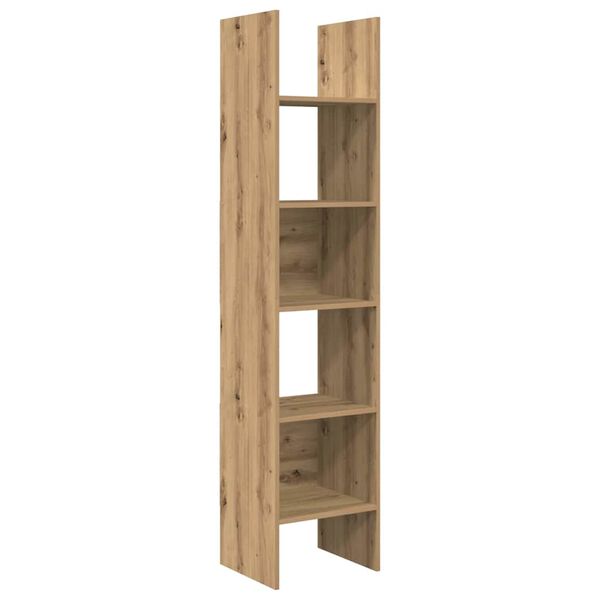 vidaXL Boekenkast Artisan Eiken 40 x 35 x 180 cm Bewerkt hout