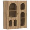 vidaXL Hangkast ELST Artisanaal eiken 59 x 20 x 71,5 cm Bewerkt hout