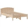 vidaXL Bed met boekenkast zonder matras massief grenenhout 135x190 cm