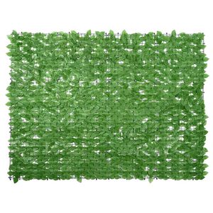vidaXL Balkonscherm met groene bladeren 200x150 cm