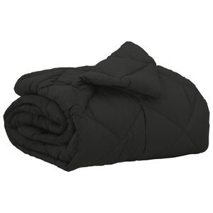 vidaXL Vol jaar dekbed Zwart 200 x 135 cm Microfiber