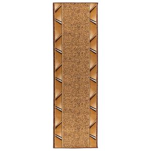 vidaXL Tapijtloper FLORNES Geweven Ochre Zigzag 67 x 150 cm PP 7 mm