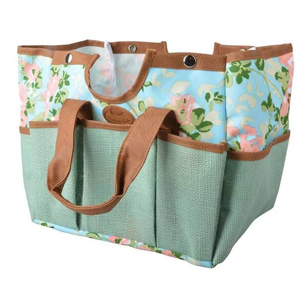 Esschert Design Tuingereedschapskrukje rozenprint