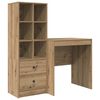 vidaXL Bureau Artisan Eiken 115,5 x 50 x 127 cm 2 st