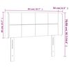 vidaXL Hoofdbord LED 83x16x78/88 cm fluweel roze