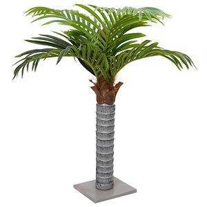vidaXL Kunstpalmboom 6 bladeren 100 cm groen