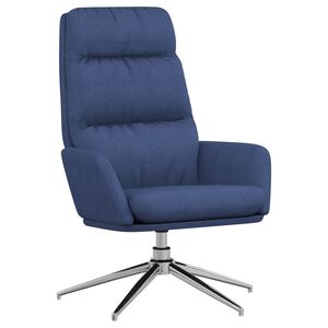 vidaXL Relaxstoel stof blauw
