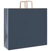 vidaXL Papieren zakken 250 st met hengsels 54x15x49 cm blauw