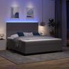 vidaXL Boxspring bed Lichtgrijs en wit. 203 x 180 x 128 cm
