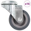 vidaXL 16 st Zwenkwielen met boutgaten 50 mm